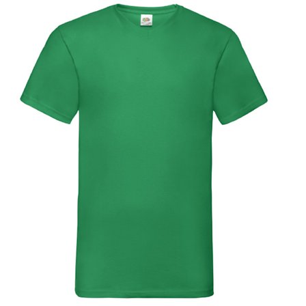 Fruit Of The Loom Mens Valueweight V-Neck, Kortärmad T-shirt