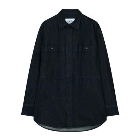 Seidensticker Gender neutral Oversized fit , Blauw , unisex , Maat: XS Spijkeroverhemden