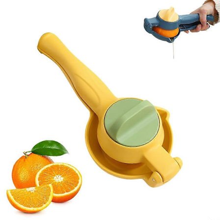 Manuell sitruspresse, kraftig sitronpresse med spak og trykknapp, PP fruktpresse, manuell juicepresse for kjøkken, bar, restaurant [YJD]