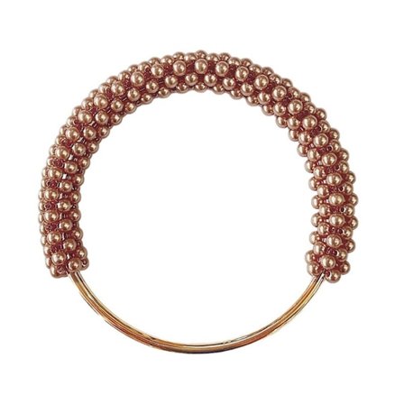 Pearl Bag Handtag Handväska Handtag TAN