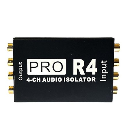 RCA Audio Isolator 4CH Audio Noise Reducer Current Ground Loop Audio Isolator för Biljudmodifiering
