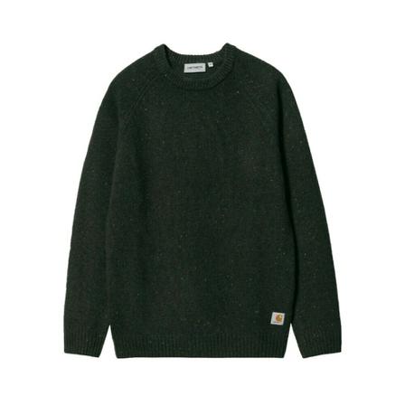 Carhartt Wip Round-neck Knitwear , Groen , Heren , Maat: M Truien & Vesten