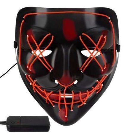 Halloween - Maskerade maske - LED oplyst - Cosplay Halloween