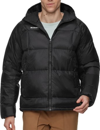 Mammut Glacier Glow In Hooded Jacket Men - Black - XXL
