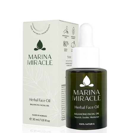 Marina Miracle Herbal Face Oil, 30 ml