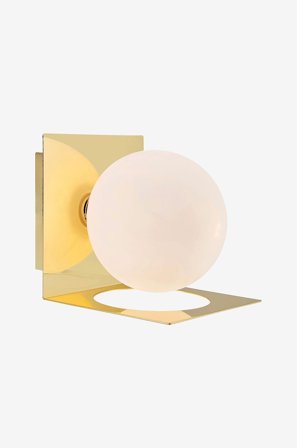 Markslöjd - Vägglampa ZENIT 1L, IP44 - Mässing - Vägglampor - Från Homeroom