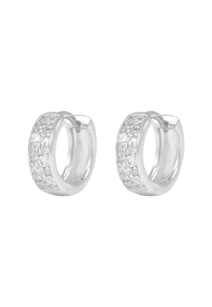 SNÖ of Sweden Nisi Stone Ring Ear 12mm Örhängen Dam Silver ONESIZE