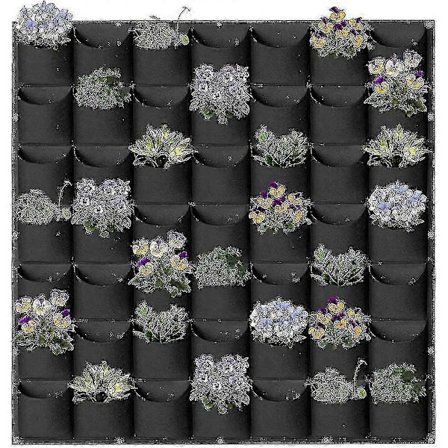 Vertikal Hængende Have, 6 Lommer Plantepotter, Innovativt Layout, Vandtæt, Vægmontering_tfrf