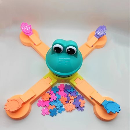 Nyt interaktivt legetøj til flere spillere, frøspisespil, sjovt legetøj egnet til gaver, julegaver, feriegaver.