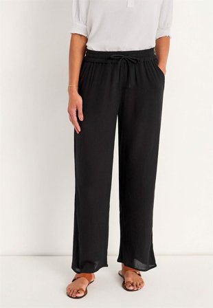 Cellbes of Sweden - Bukse i viskosekrepp i svart for damer i størrelse 62/64