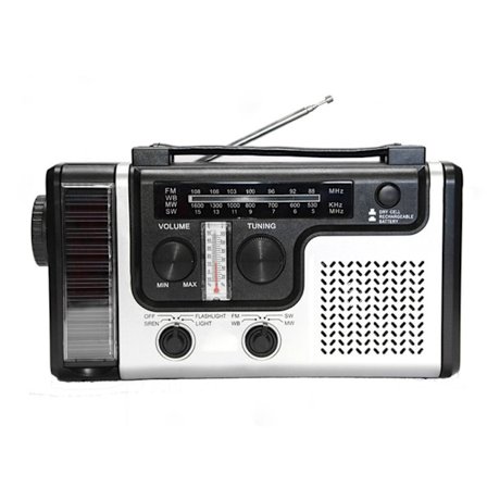Vintage Transistorradio, Bärbar AM FM-radio med Hög-Låg tonlägesinställning, Batteridriven för Nödsituationer, Utomhusäventyr och Hemunderhållning