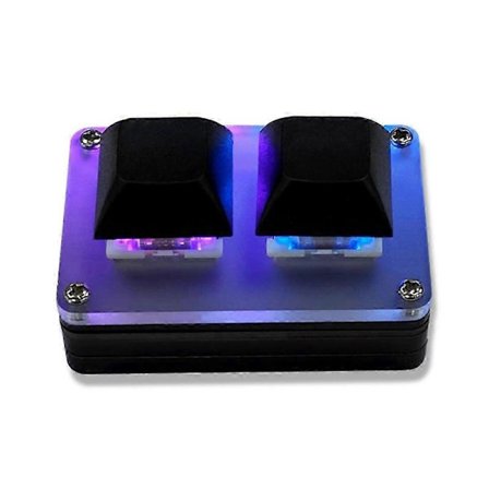 2-tasters Mini Programmerbart Mekanisk Tastatur med RGB for OSU Gaming
