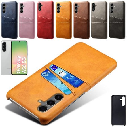 Samsung Galaxy A56 kuori 2 korttipaikkaa vaaleanruskea -