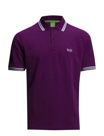 Paddy Polos Short-sleeved Lila BOSS
