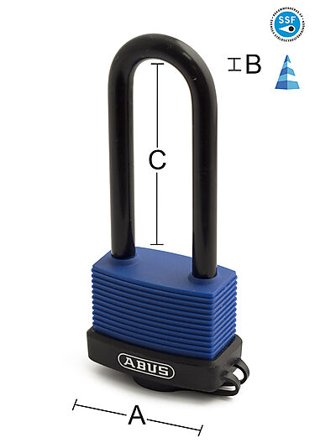 ABUS HENGELÅS 70IB/45 HB 63 AQUA SAFE FG GODKJENT KLASSE 1