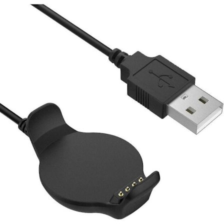 Laderstasjon kompatibel med Garmin Forerunner 620, USB-datasynkroniseringsladedokk med 1 m ladekabel for Forerunner 620 Smart Watch, svart
