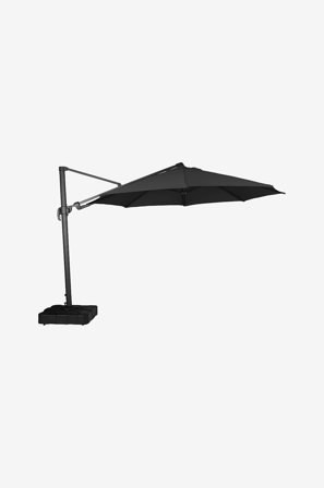 NORDFORM - Riippuva aurinkovarjo jalalla, halkaisija 3,5 m - Musta - Auringonvarjot - - Homeroom