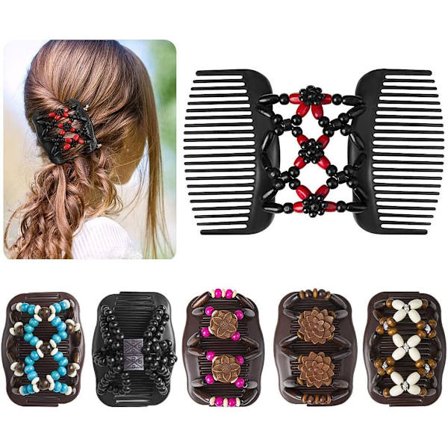 6 kpl helmihiuskampoja, taikaelastinen hiusklipsi kaksoisklipsi Str