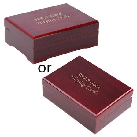 Trälåda Spelkort för Förvaring Poker Bridge Trälåda Pokerkort Behållare Förvaring för Fodral Vintage Hållare