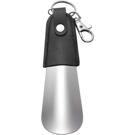 Skohorn Kort Håndholdt Rustfrit Stål Skohorn Lazy Sko Hjælper Bærbar Metal Skohorn