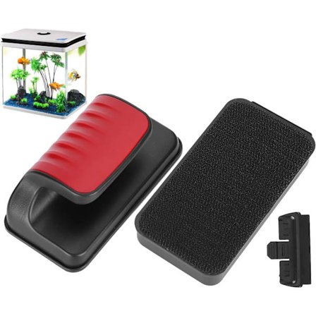 Akvarium Magnetisk Børste, Dobbeltsidig Flytende Akvarieglassrenser