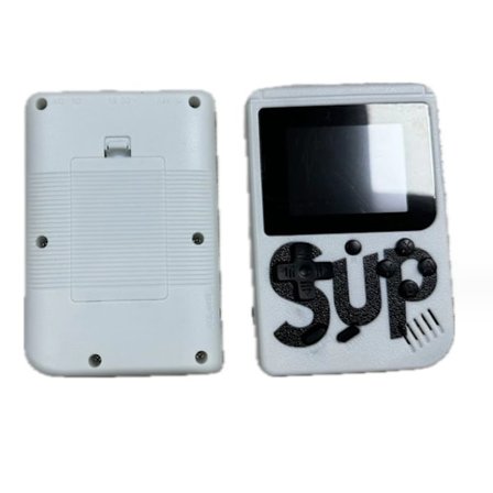 Retro Håndholdt Spillkonsoll med 400+ Klassiske Spill - 2.4" HD Skjerm Bærbar Spillkonsoll Støtter TV-Skjermutgang (Hvit)