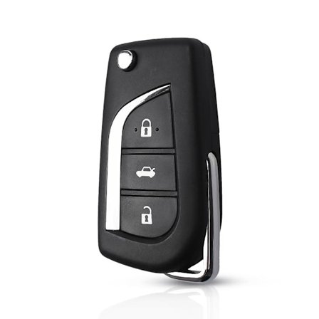 3 knappar Flip Key Shell Remote Case för Toyota