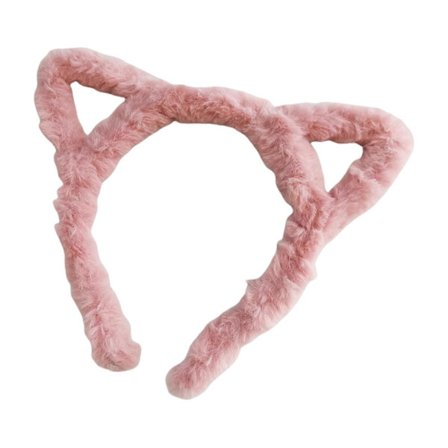 Hårbøjle med ører Bred Plysset Pelset Katteøre Tema til Afslappet Brug Idol Koncert Prom Karnevaler Dejlige Rekvisitter Makeup Hovedbeklædning 