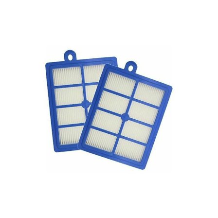 Dammsugartillbehör för Electrolux H12 dammsugare 2 st ersättningsfilter HEPA-filter, filter, 1 st, blå vit, 150x120mm