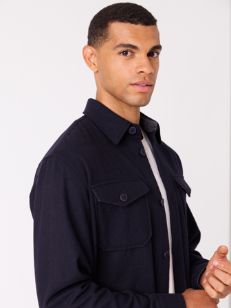 Jean Paul - Laurant skjortejakke - Herre - Blå - Skjorter - XXL