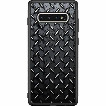 Samsung Galaxy S10 Svart Skal Metalliskt Mönster