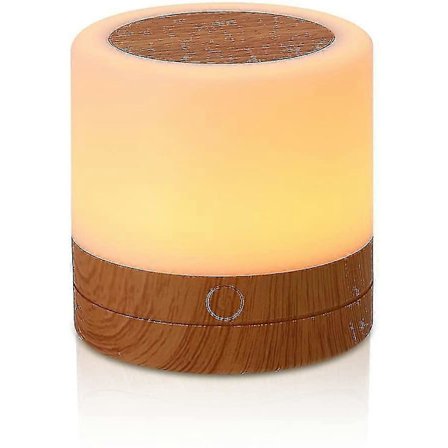 Mini Nattlampe, LED Touch Nattbordslampe, USB-lading, Fjernkontroll Dimming, Flerfarget