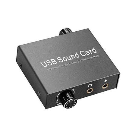 Usb-c Ljudkort Audio Extern 3.5mm Mikrofon Ljudadapter Ljudkort För PC Laptop Headset Usb Ljudkort