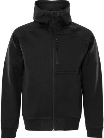 Fristads Herr Sweatshirt-jacka med huva 7831 GKI, Svart