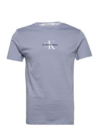 Monologo Tee T-shirts Short-sleeved Blå Calvin Klein Jeans
