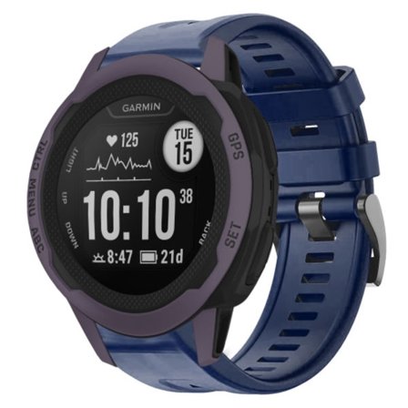 För Garmin Instinct 2S metallspänne i enfärgad watch
