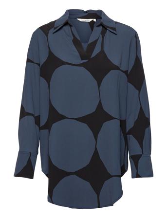Ohikulkeva Kivet Shirt Blue Marimekko