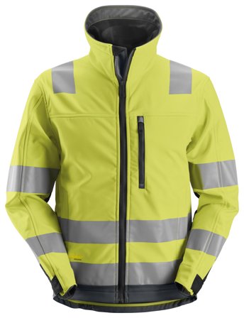 Snickers Workwear 1230 AllroundWork Softshelljakke varsel, gul Varsel, Gul, Klær