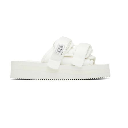 Suicoke, Flat Sandals Wit, Dames, Maat:36 EU