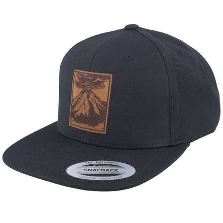Wild Spirit - Vulcano Brown Patch Black Snapback Snapback Black Cap - @ Hatstore