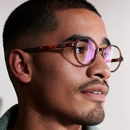 Lunettes à motif écaille Walford Thea à verres polarisés anti-lumière bleue pour hommes - Lunettes anti-lumière bleue