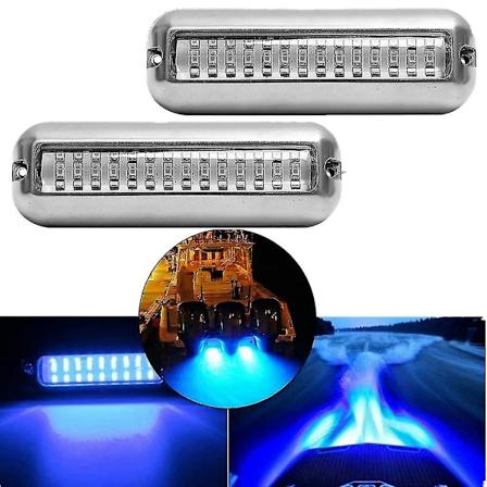 2 kpl 42 LED:n veneen tyhjennysvalo veneen per peilin valo sininen vedenalainen ponttoonilaiva valo