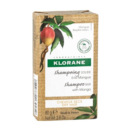 Klorane Burro di Mango Shampoo solido al Mango 80g - Shampoo Nutriente