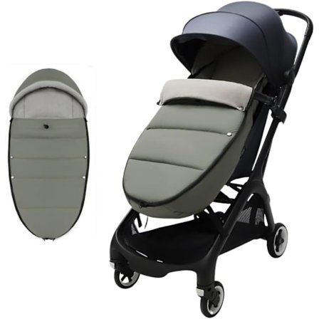 Åkpåse för Barnvagn - Cosy Toes Passar Småbarn, för Barnvagn & Sittvagn, Varm och Mjuk, Polar Fleece Vattentätt Fodrad Åkpåse (Grön)