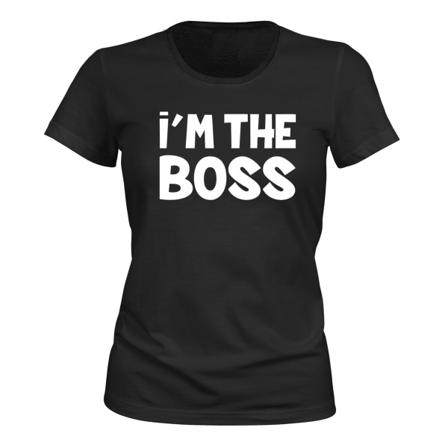Im The Boss - T-shirt - Dam Svart L