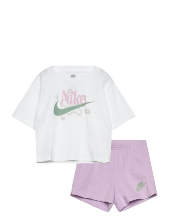 Ks-Knit Short Set White Nike