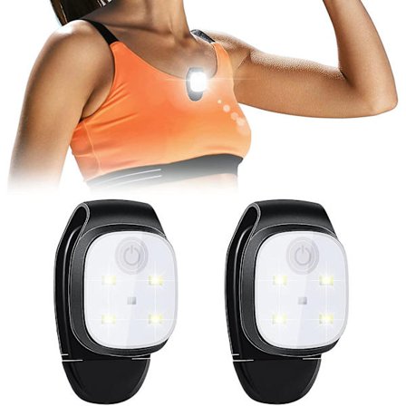 2 delar LED Clip Outdoor Night Clip On Running Light Reflex
