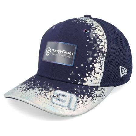 New Era - Motor Blå trucker Keps - Haas F1 25 Vegas Team 9FIFTY Stretch Snap Navy/Reflective Foam Mesh Trucker @ Hatstore