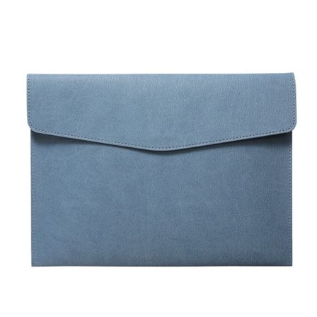 Lær filmappe koffert BLÅ