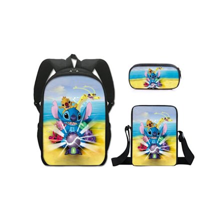 Stitch Student Rygsæk Tredelt Sæt-7
